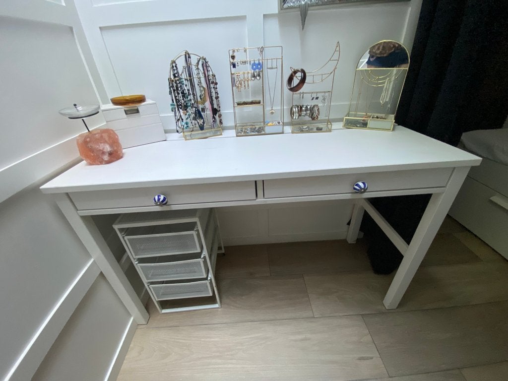 Desk, Ophalen, Gebruikt, Wit, Hout