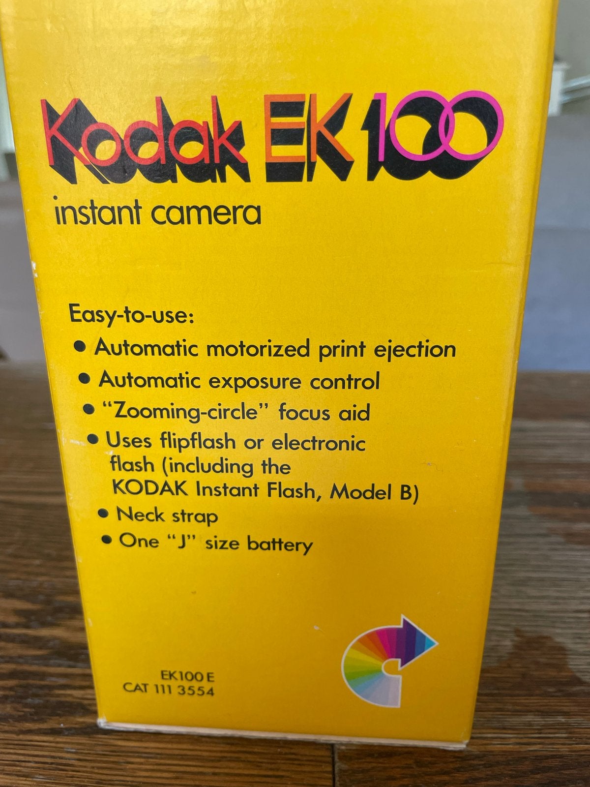 Vintage Kodak EK100 Instant Camera in originele doos, Ophalen, Polaroid, Zo goed als nieuw, Kodak