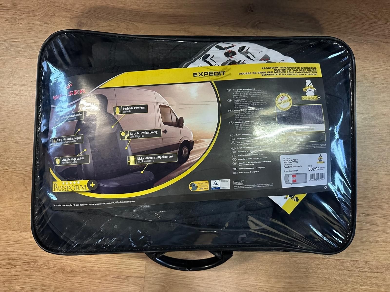 Volkswagen Caddy Stoelhoes set Half Leder *NIEUW*, -, -, Nieuw, Ophalen of Verzenden