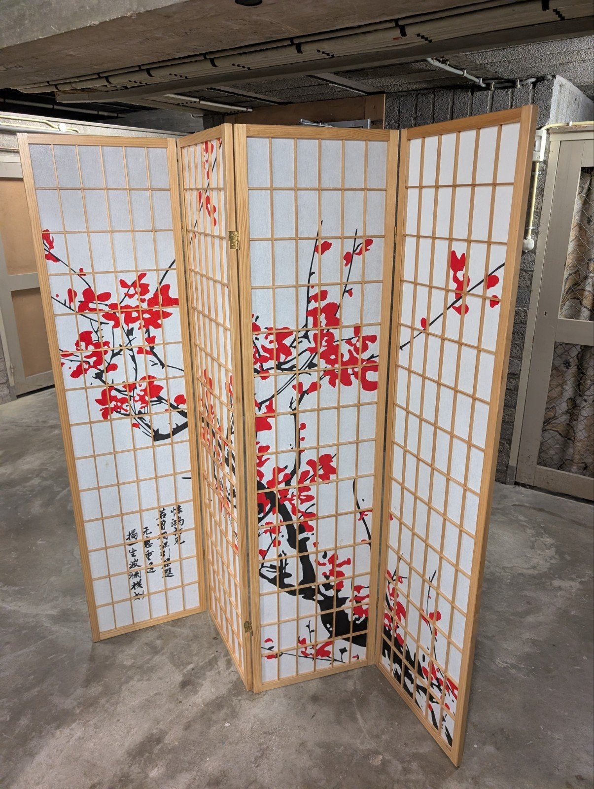 Japans kamerscherm met Sakura boom patroon, Ophalen of Verzenden