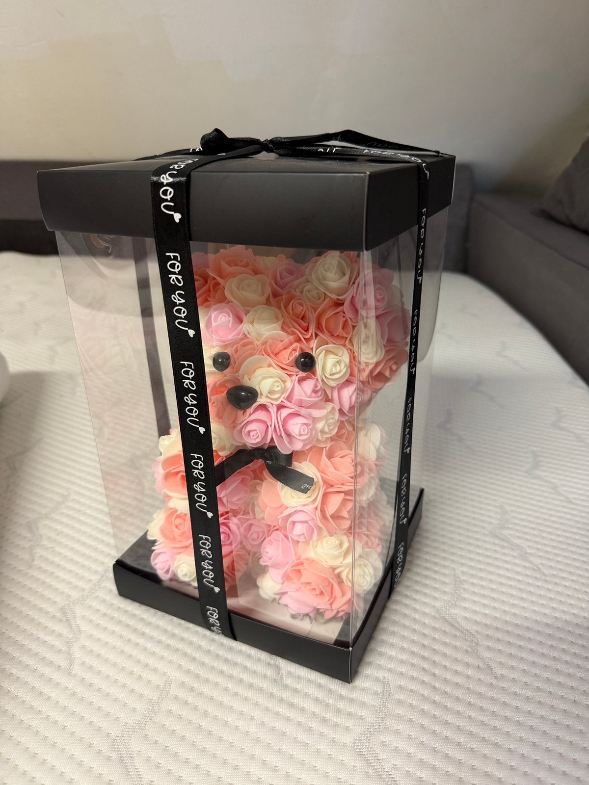 NIEUW bloemen teddy bear, Ophalen of Verzenden, Zo goed als nieuw, Stoffen beer, Overige merken
