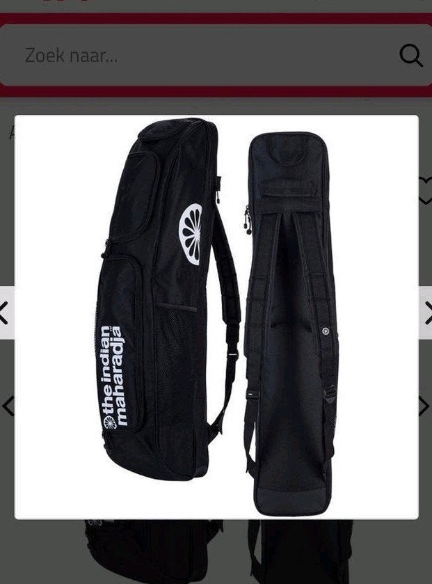 Hockey tas zwart The Indian Maharadja, Sport en Fitness, Hockey, Ophalen of Verzenden, Zo goed als nieuw, Tas