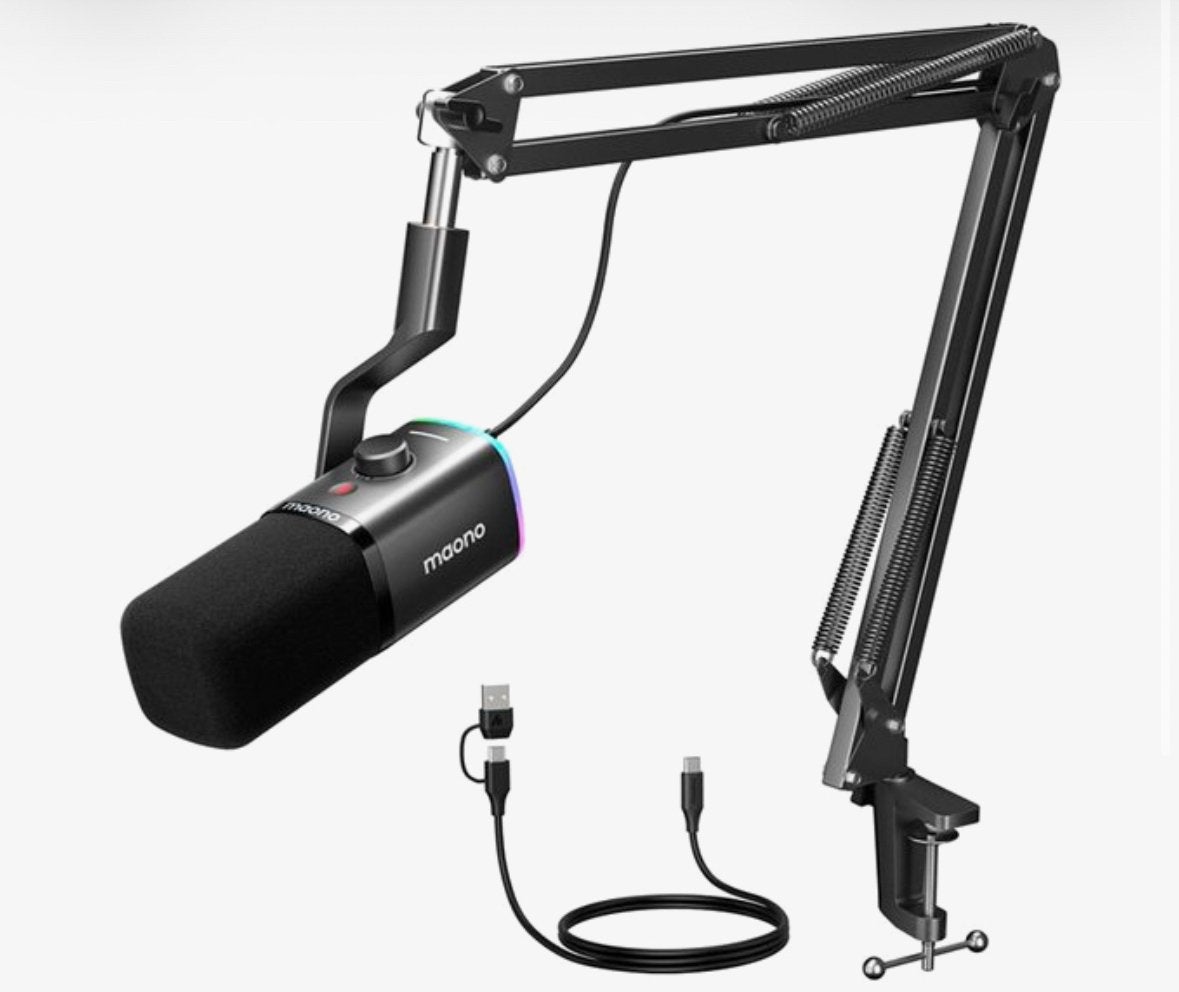 Maono PD100X Microfoon - Dynamische USB/XLR Microfoon, Ophalen of Verzenden, Zo goed als nieuw, Studiomicrofoon