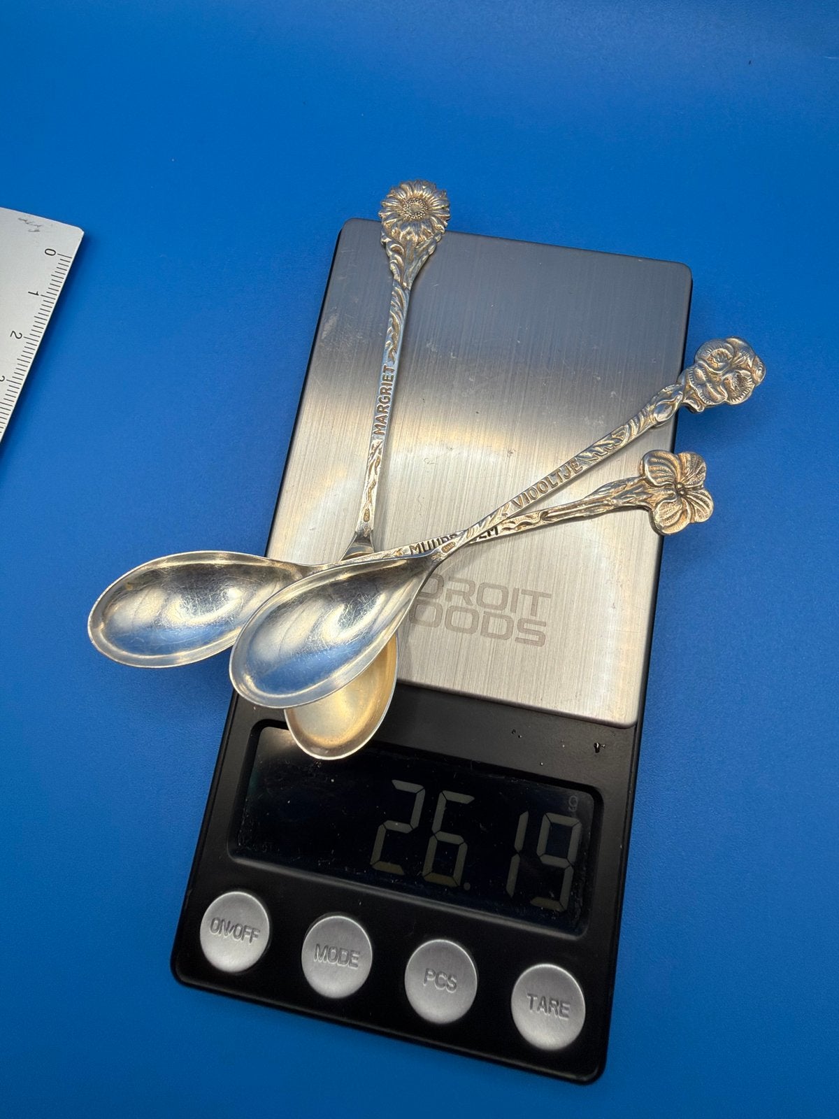 Zilveren Douwe Egberts theelepeltjes - 835 zilver, Ophalen of Verzenden, Zilver