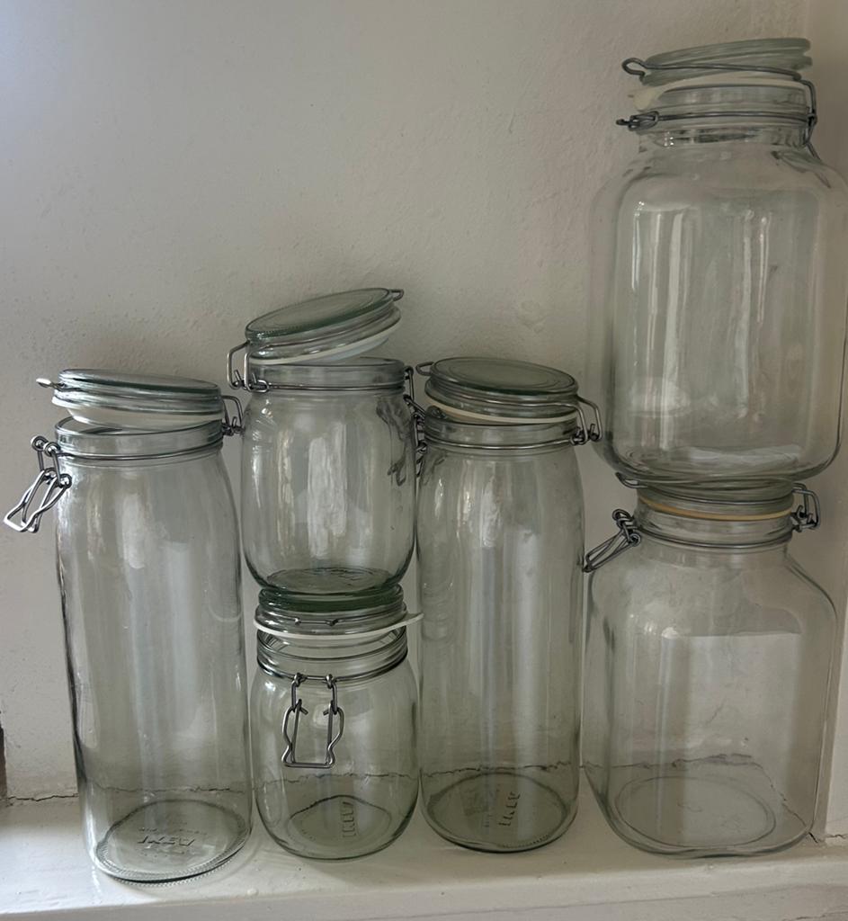 Glazen voorraad potten, Ophalen, Zo goed als nieuw, Glas, IKEA