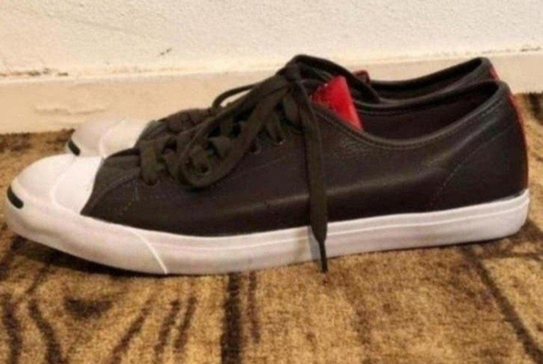 Converse All Stars Jack Purcell Bruin Leren Sneakers Maat 41, Bruin, Ophalen of Verzenden, Converse All Stars, Sneakers of Gympen