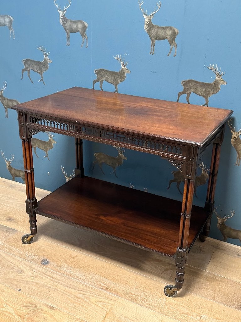 Antieke mahonie trolley /wandtafel, Ophalen of Verzenden
