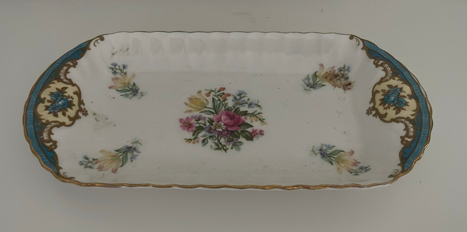 Vintage Grosvenor China Schaal met Bloemenpatroon, Ophalen of Verzenden