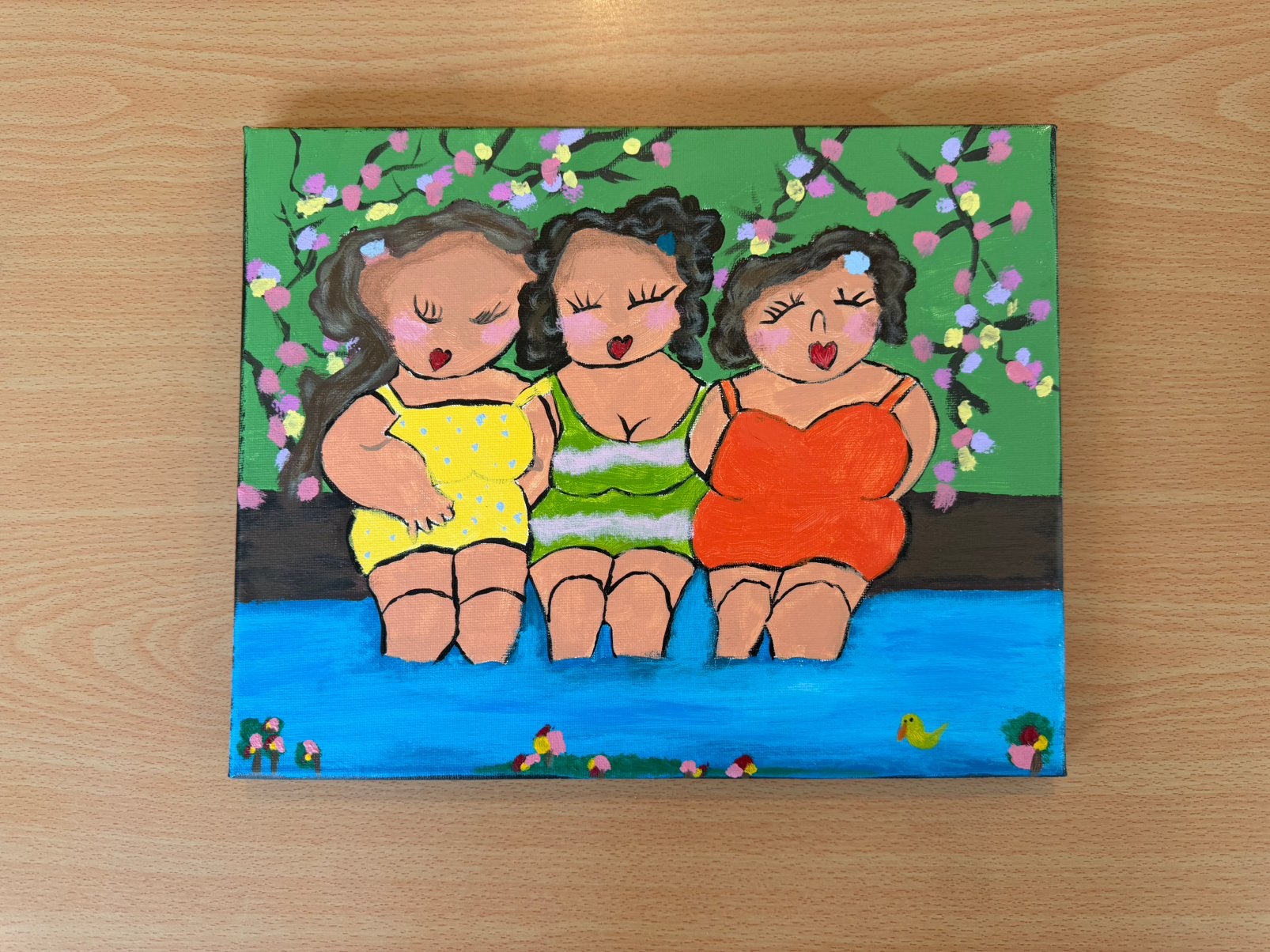Schilderij dikke dames, Verzenden