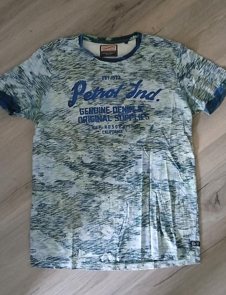 Petrol tshirt maat L, Ophalen of Verzenden, Zo goed als nieuw, Blauw