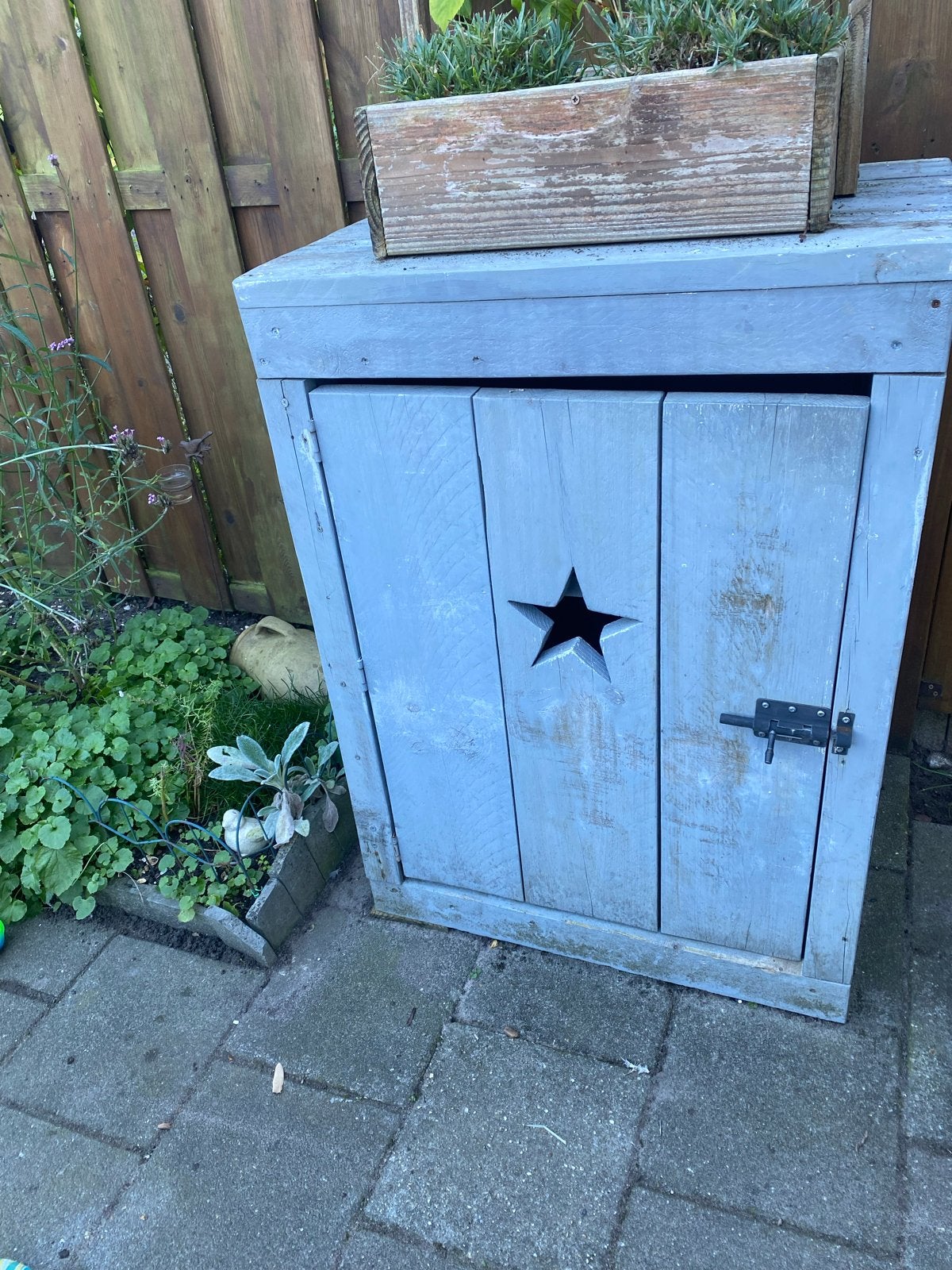 Tuinkast van stijgerhout, Ophalen, Gebruikt, Hout, Overige typen