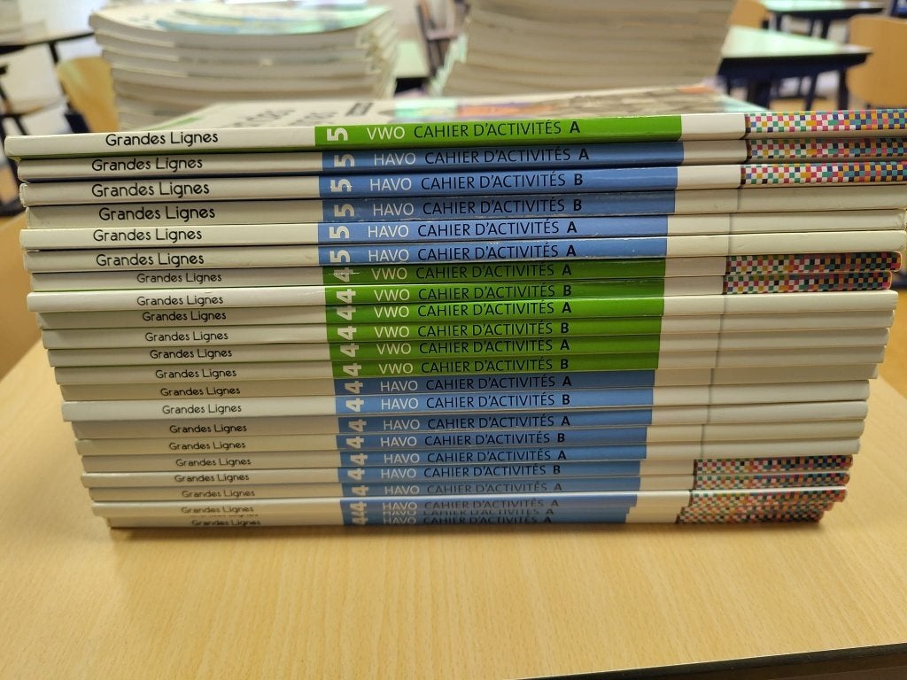 schoolboeken Grandes Lignes 5e editie bovenbouw, Ophalen, Frans, Zo goed als nieuw, Noordhoff Uitgevers