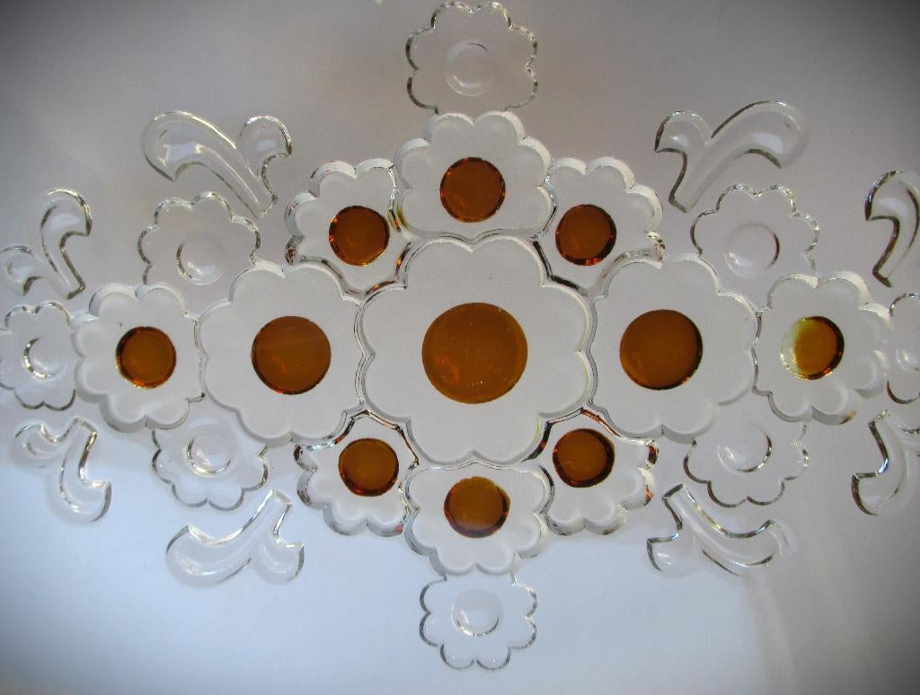 Schaal Walther Glas Campana Cakeschaal~Sandwichschaal~Glas, Ophalen of Verzenden