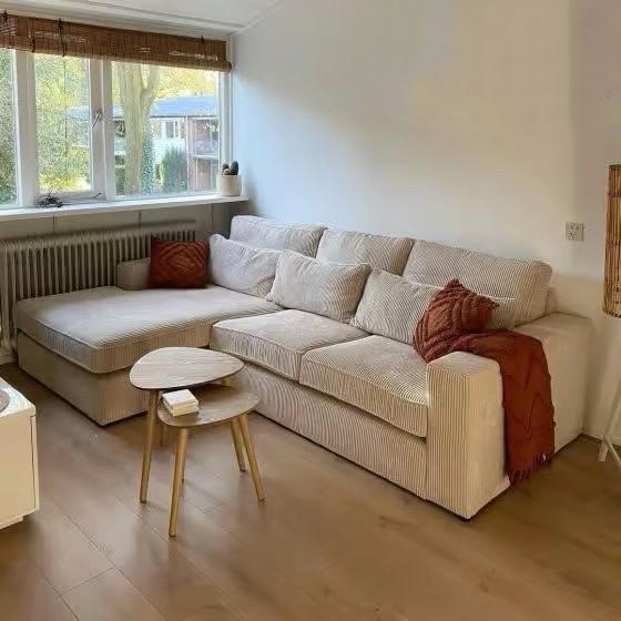 COMPLEET NIEUWE hoekbank California ivoor Seats & Sofas, Ophalen, Nieuw, 150 cm of meer, Vierpersoons of meer