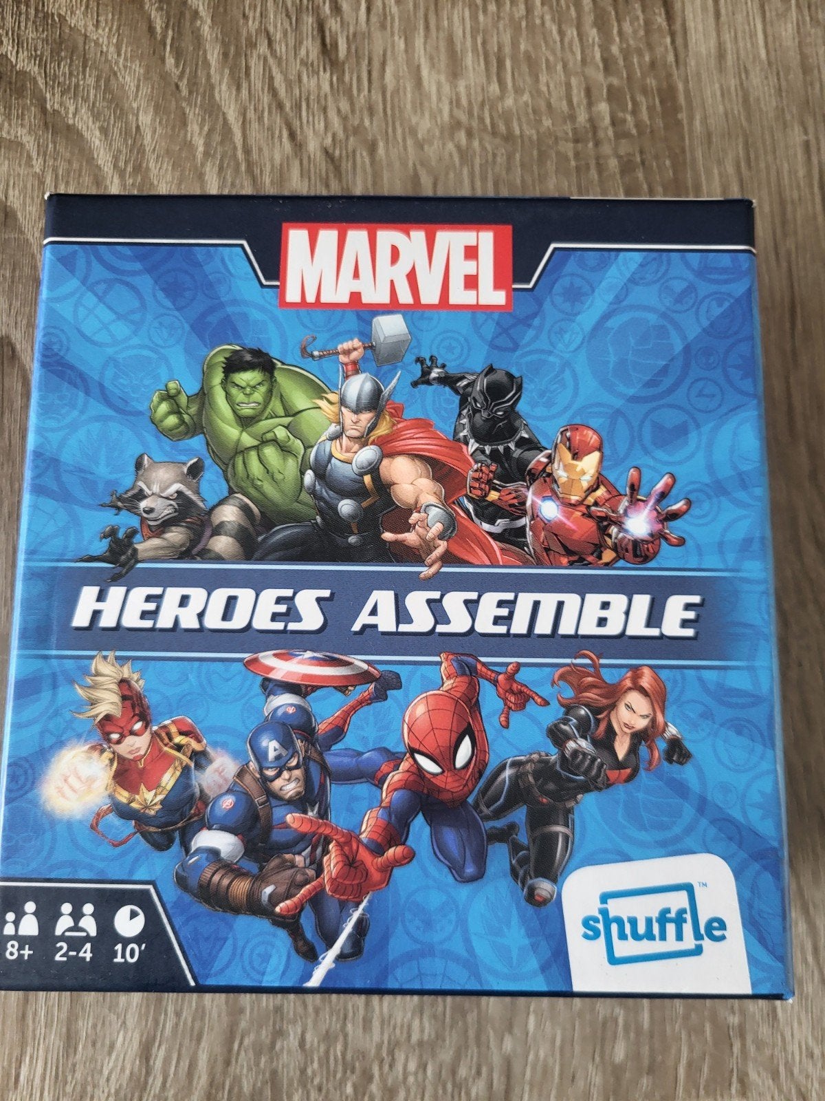Marvel Heroes Assemble Shuffle kaartspel, Hobby en Vrije tijd, Gezelschapsspellen | Kaartspellen, Een of twee spelers, Ophalen