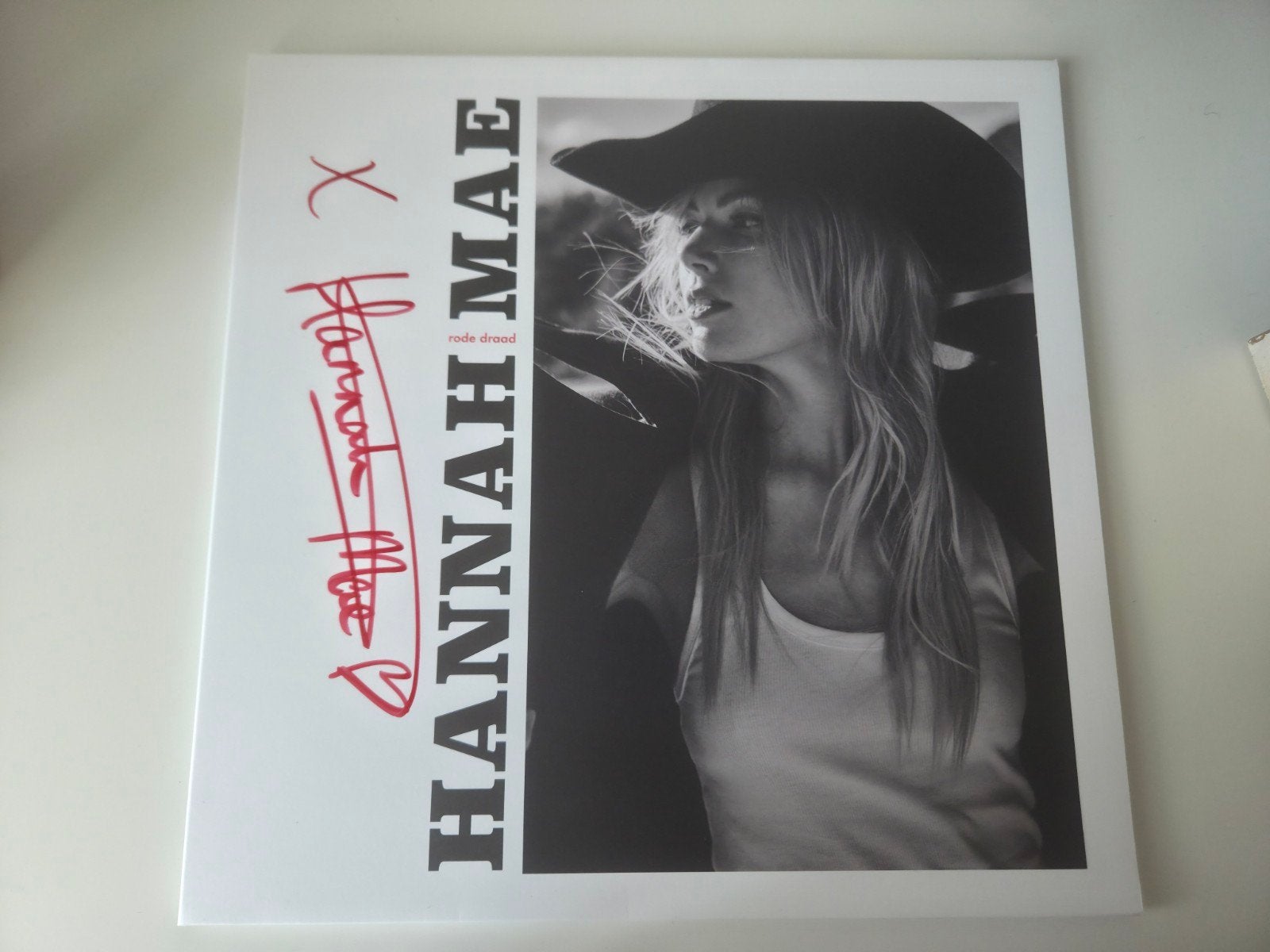 LP Hanna Mae gesigneerd met handtekening vinyl, Ophalen of Verzenden, Zo goed als nieuw, 12 inch, Levenslied of Smartlap