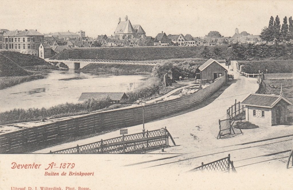 Deventer - Buiten de Brinkpoort, Verzamelen, Ansichtkaarten | Nederland, Verzenden, Voor 1920, Ongelopen, Overijssel