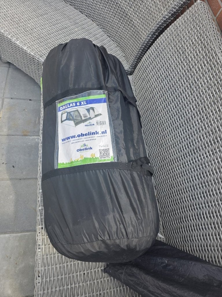 Obelink Dallas 6 XL tunneltent, Caravans en Kamperen, Tenten, Ophalen of Verzenden, Gebruikt, Tot en met 6