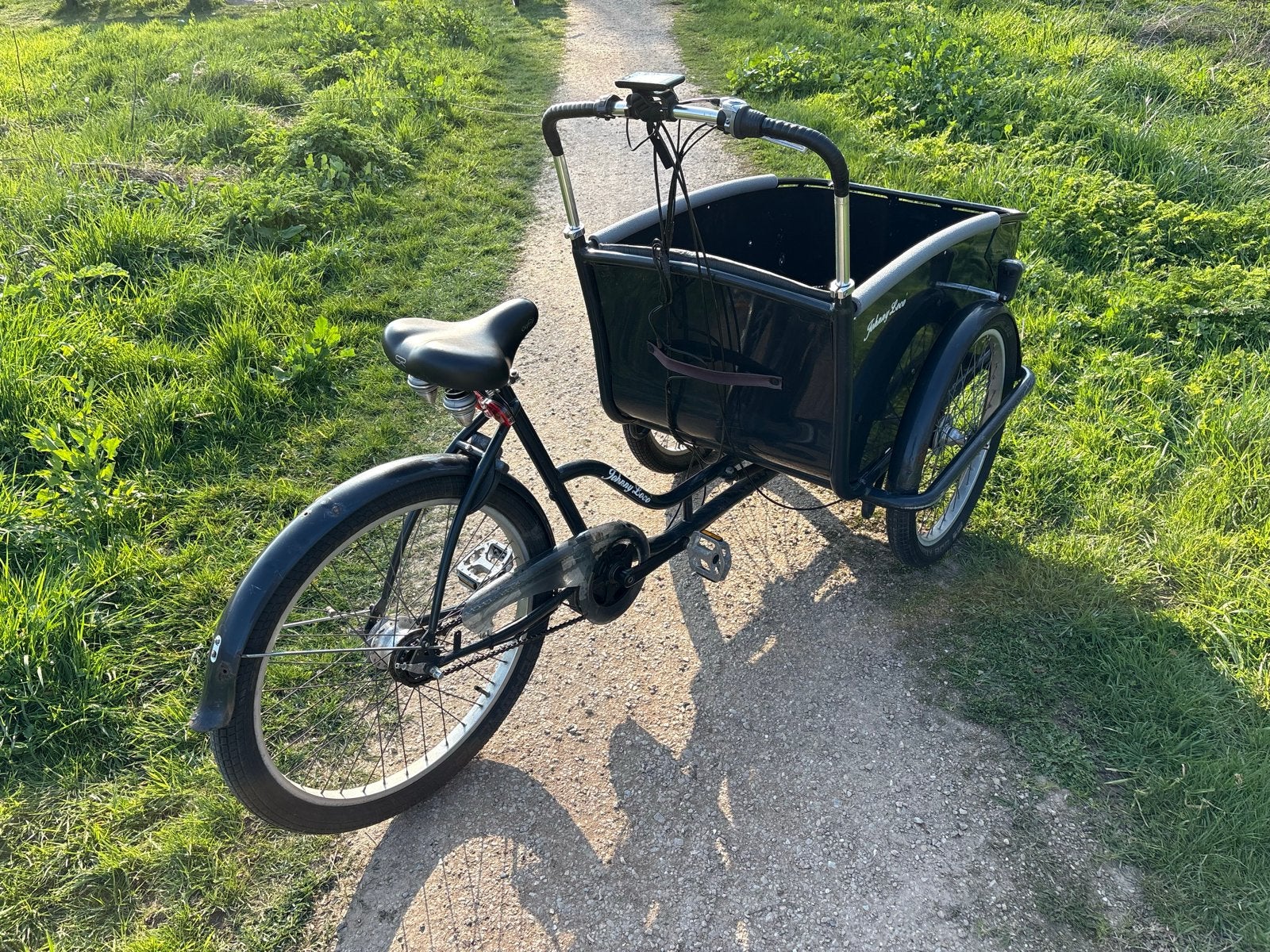 Johnny Loco bakfiets elektrisch zonder accu, Ophalen, Gebruikt, 2 kinderen, Johnny Loco