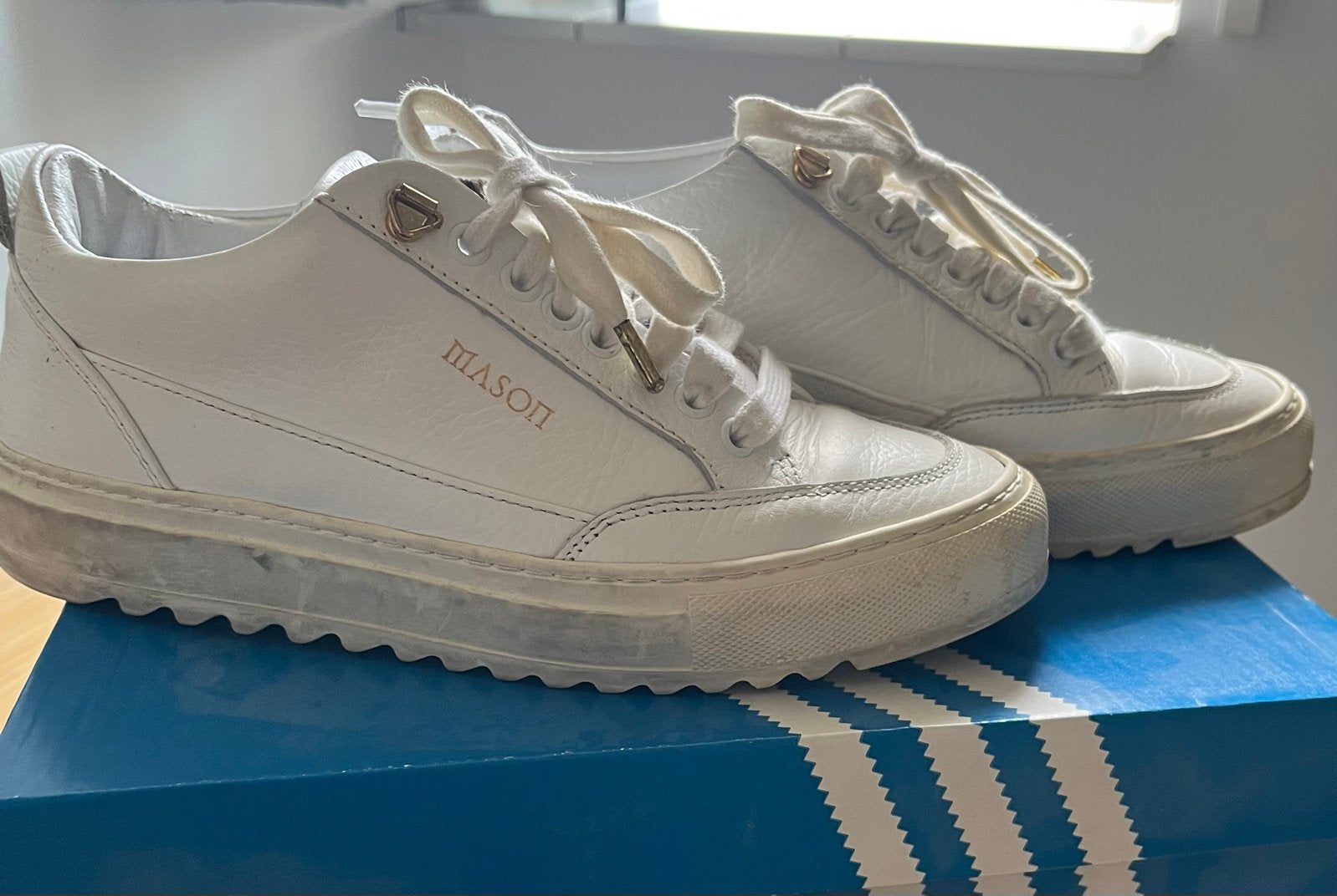 Mason Garments witte sneakers - Maat 38, Wit, Ophalen of Verzenden, Sneakers of Gympen, Gedragen