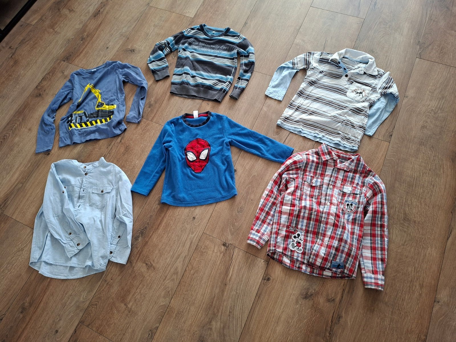 Jongenskleding pakket maat 122 - Diverse shirts en truien, Ophalen of Verzenden, Zo goed als nieuw, Jongen, Trui of Vest