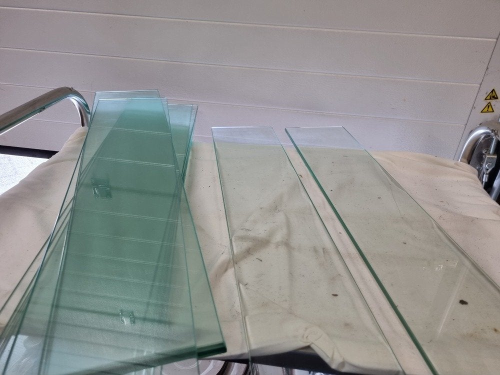 schappen van glas 11 stuks, Ophalen of Verzenden, 'T Olde Gre-j, Info@toldegrej.nl, Endepoelstraat 20f Didam