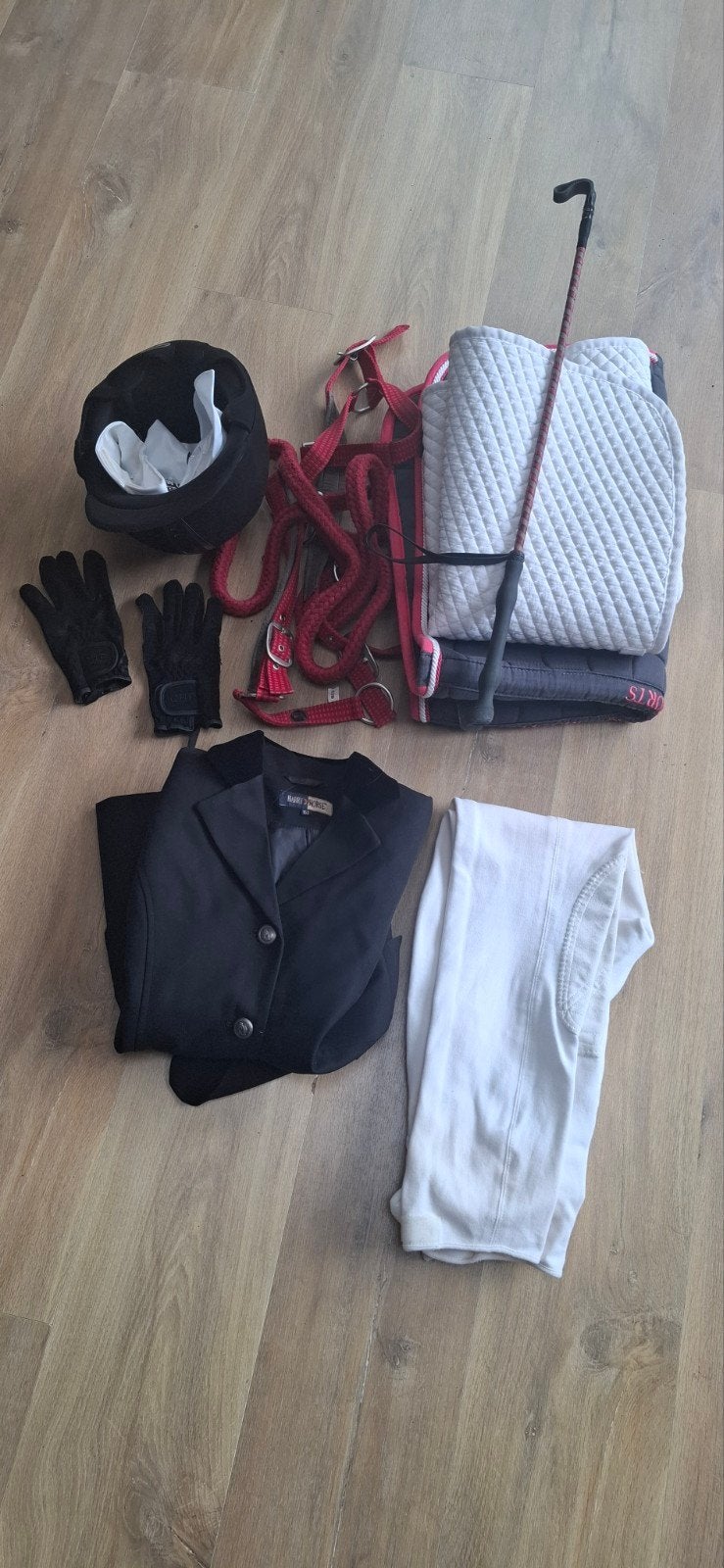 diverse paardrij kleding, cap en spullen - Happy Horse, Ophalen, Dressuur