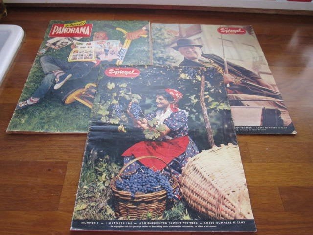 2x De Spiegel,1x panorama,8x Music maker., Verzamelen, Tijdschriften, Kranten en Knipsels, Ophalen of Verzenden, 1940 tot 1960