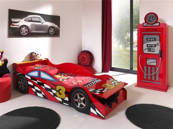 Race Car peuterbed - 70x140 - Rood, Kinderen en Baby's, Kinderkamer | Bedden, Niet ingevuld, Niet ingevuld, Niet ingevuld