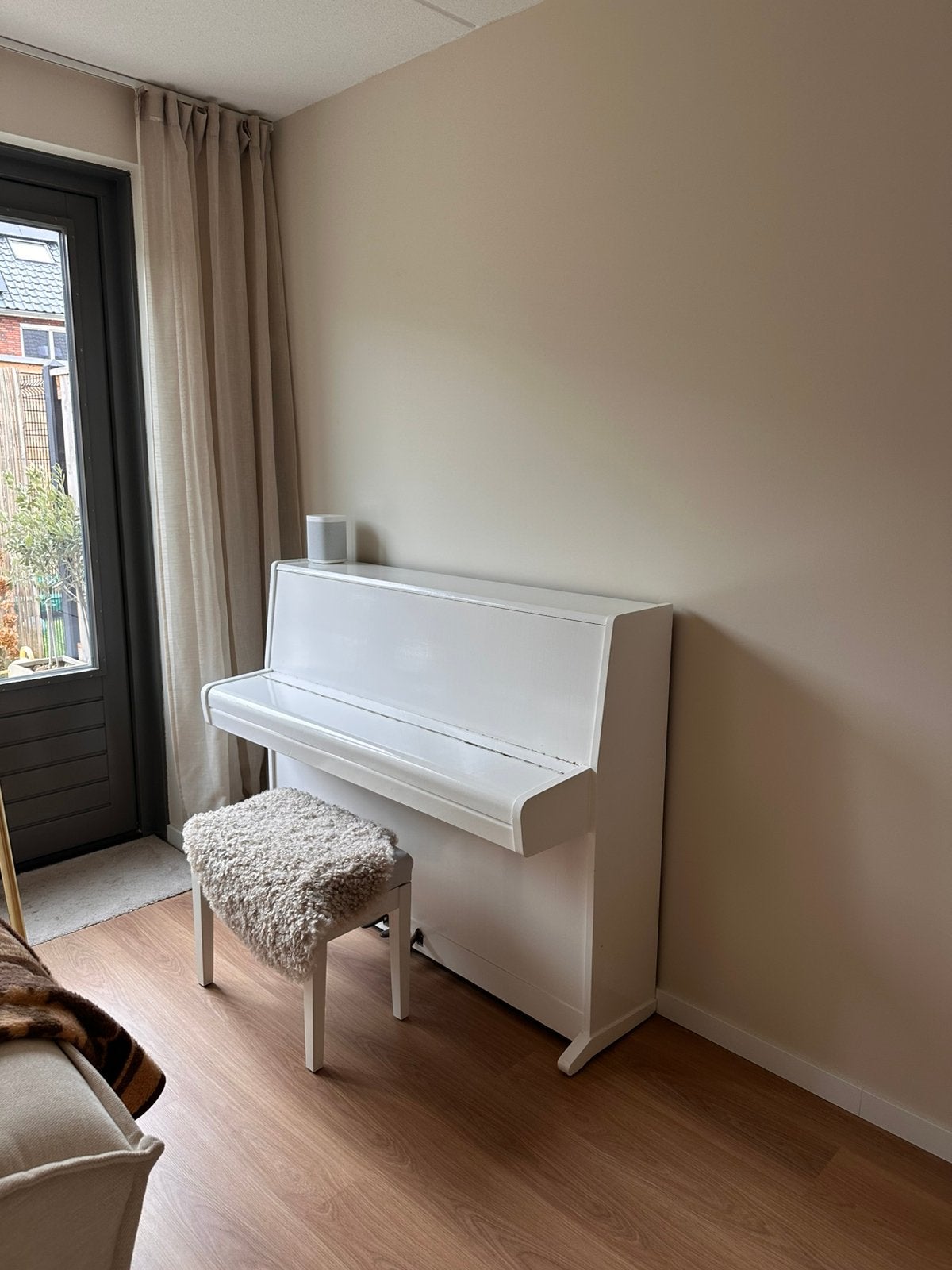August Föster Piano wit, Ophalen, Gebruikt, Wit, Piano