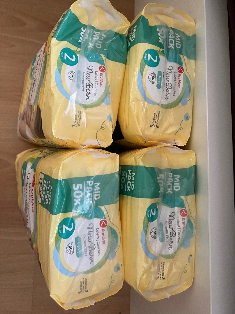 4 pakken NIEUWE luiers maat 2 Kruidvat, Ophalen, Nieuw, Overige typen, Overige merken