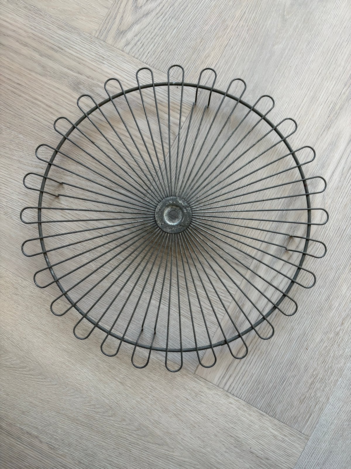 Vintage metalen taartrooster - 35,5 cm, Ophalen of Verzenden