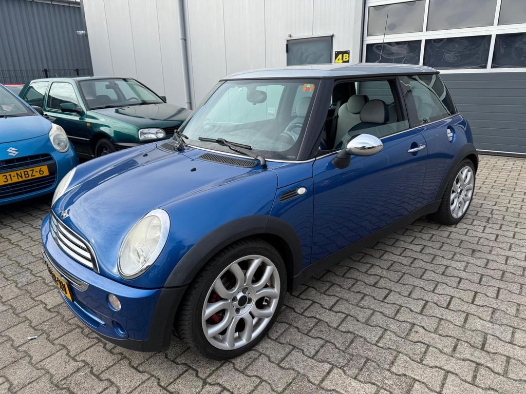 Mini Cooper 1.6 Checkmate 2006 Airco Leder Stoelverwarming, Auto's, Mini, Voorwielaandrijving, Gebruikt, 4 cilinders, 116 pk