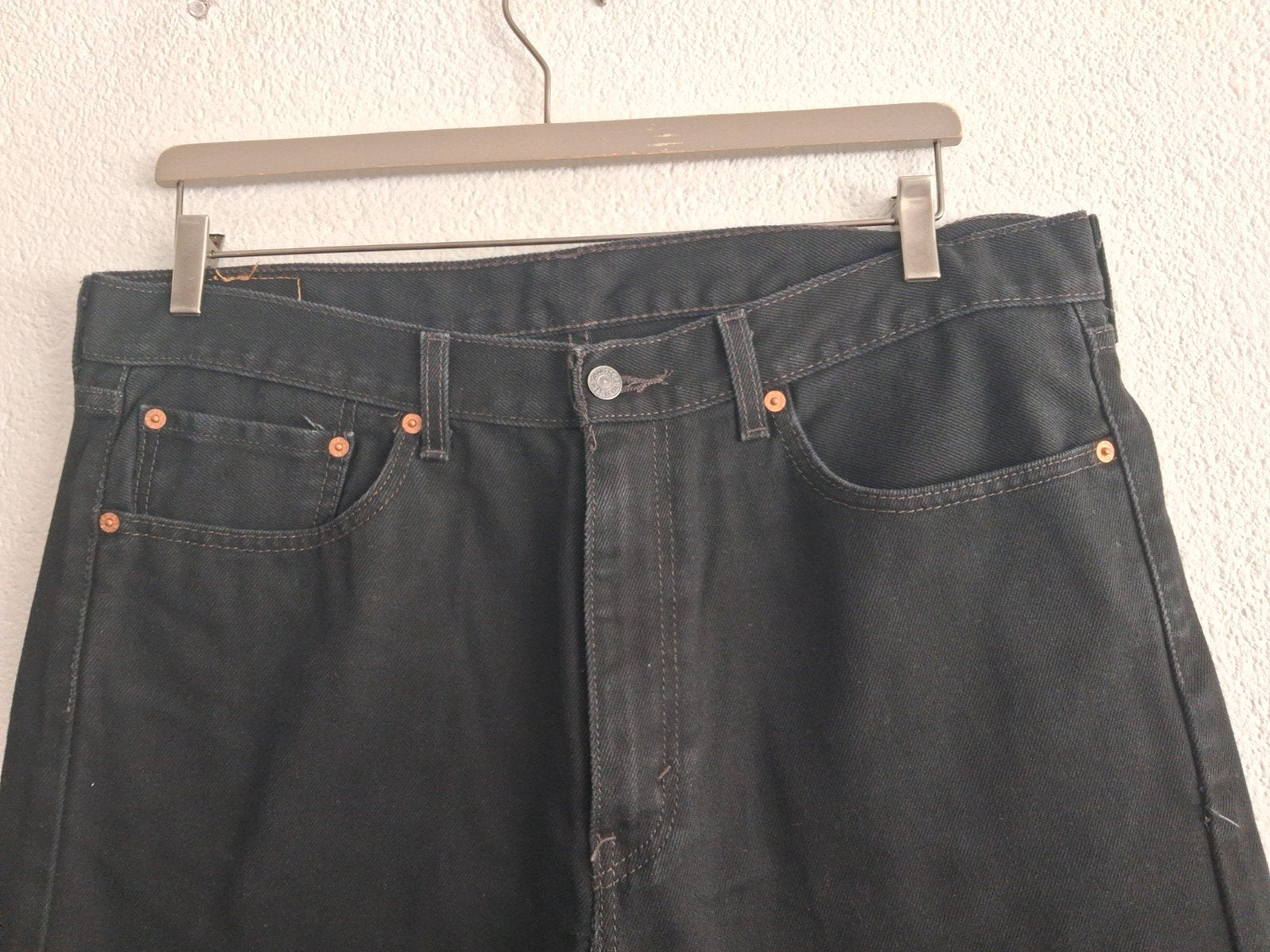 Levi's 505 Zwarte Jeans W36 L32 - Zo goed als nieuw, W36 - W38 (confectie 52/54), Levi's, Zwart, Ophalen of Verzenden