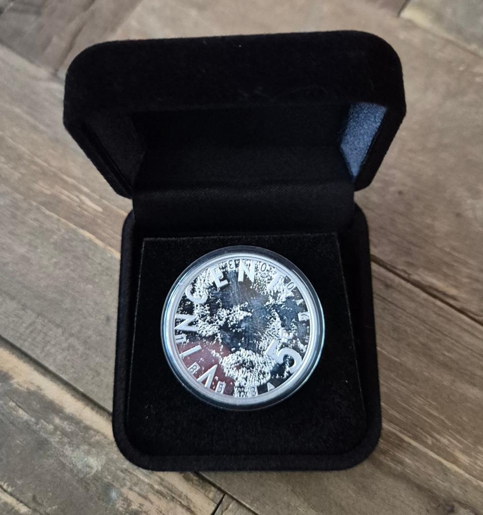 Zilveren 5€ munt van Gogh/kon.Beatrix, Postzegels en Munten, Munten | Nederland, Koningin Beatrix, Zilver, Euro's, Ophalen of Verzenden