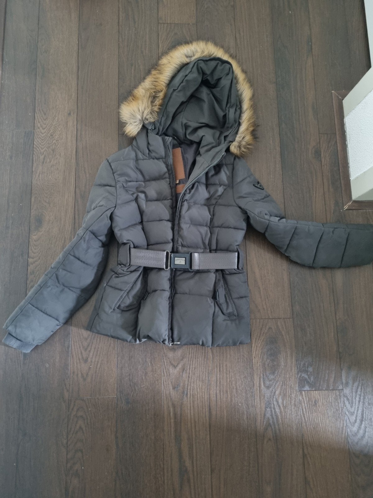 Winterjas grijs Maat 140 Merk Airforce, Kinderen en Baby's, Gebruikt, Meisje, Ophalen of Verzenden, Airforce