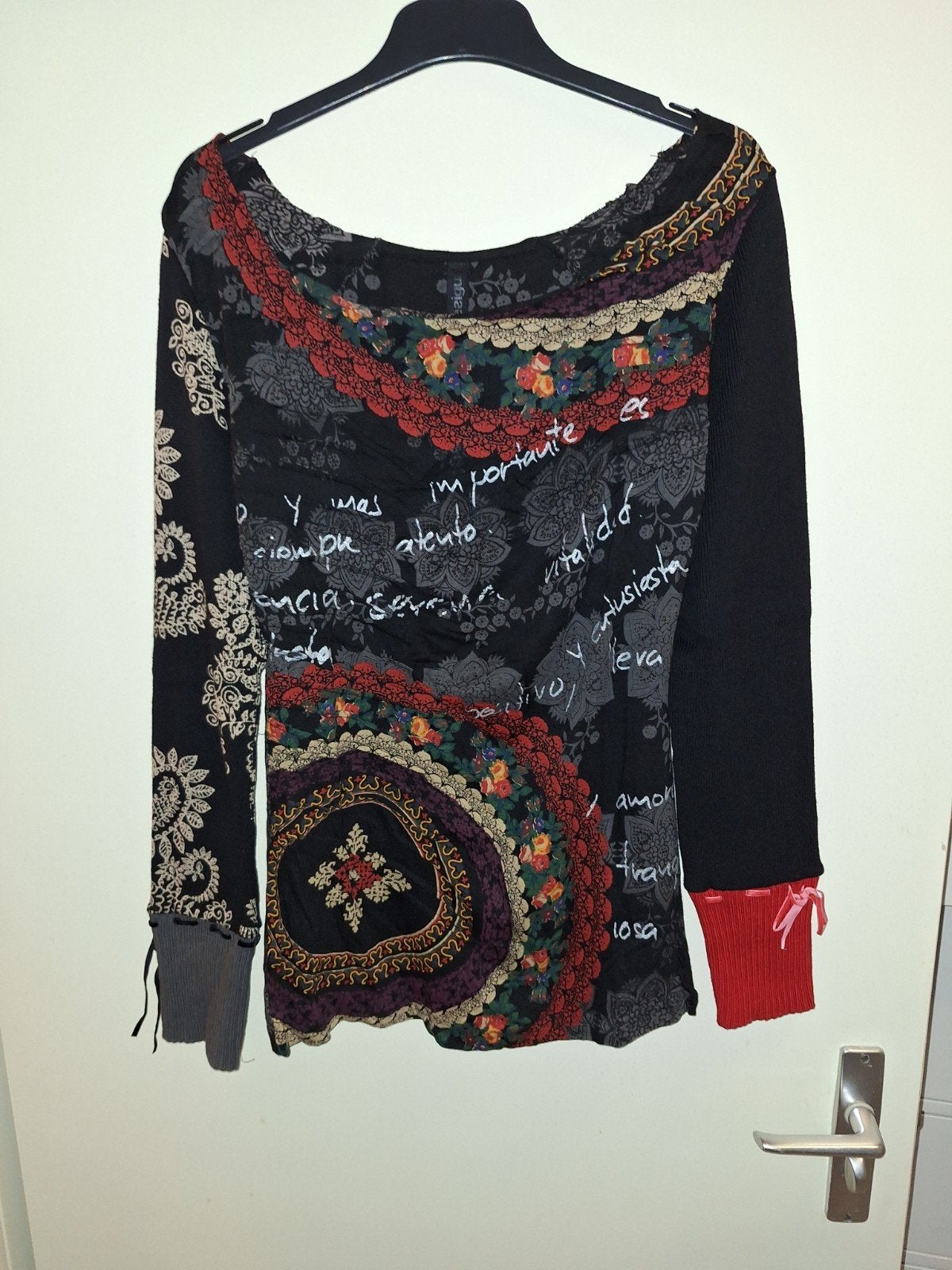 Desigual longsleeve, Kleding | Dames, Tops, Zwart, Ophalen of Verzenden, Zo goed als nieuw, Lange mouw