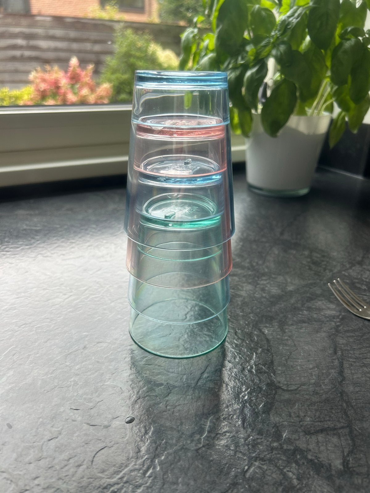Mepal drinkbekers - 4 stuks, Ophalen, Gebruikt, Kunststof, Meerkleurig