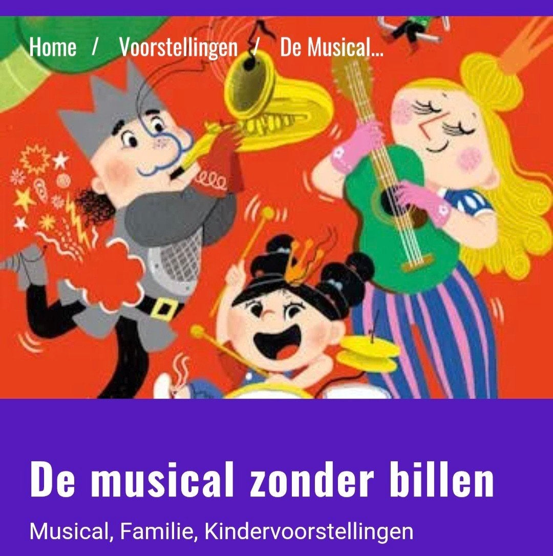 De Musical Zonder Billen 3 kaartjes Purmaryn, Drie personen of meer, December