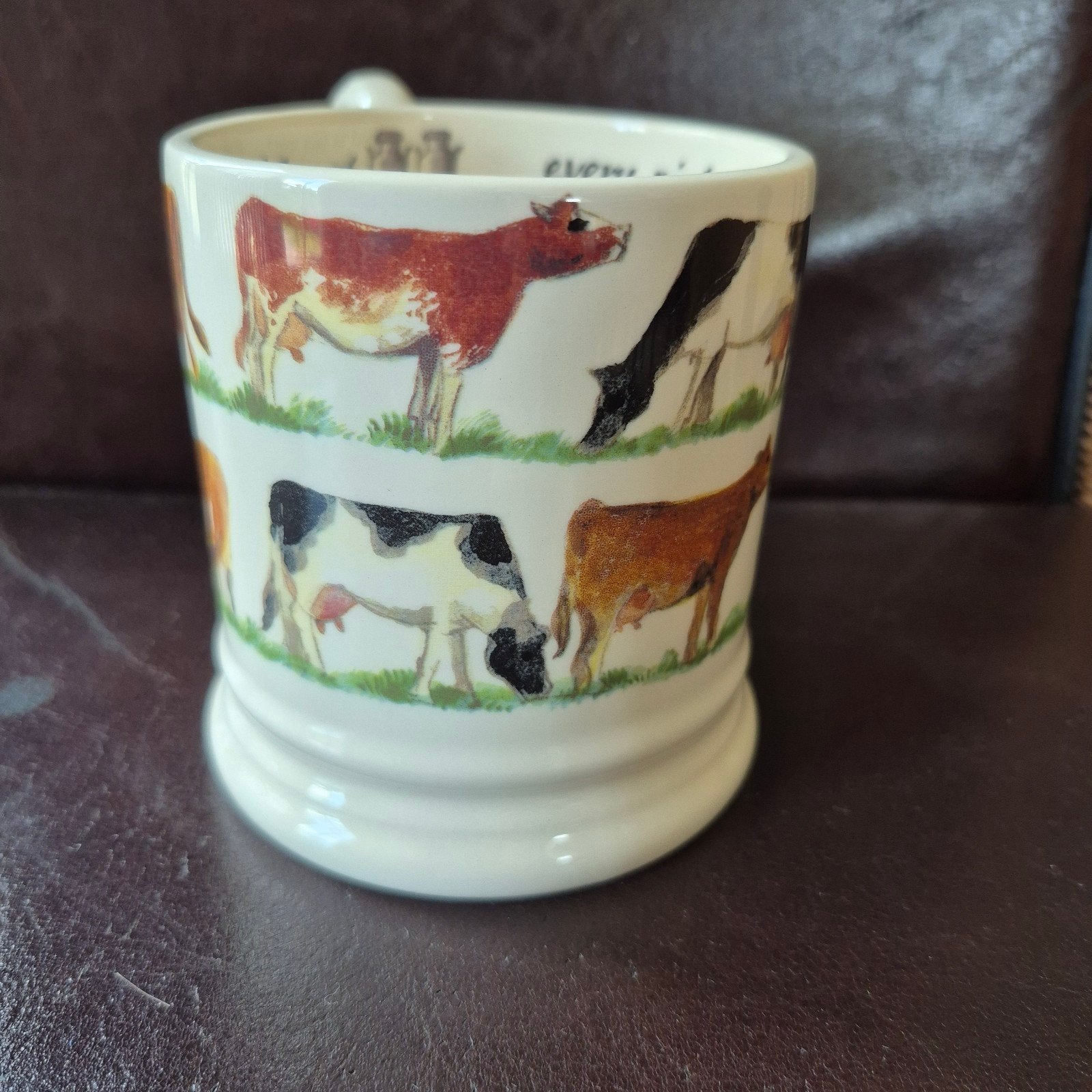 Emma Bridgewater mok 0.5 1/2pt Waitrose Cows Farmers nieuw, Nieuw, Emma Bridgewater, Overige stijlen, Aardewerk
