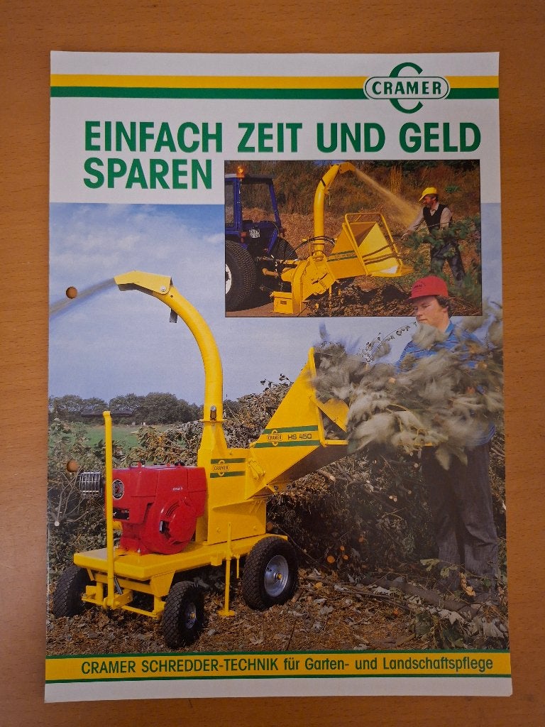 Folder Cramer takken versnipperaars, Ophalen of Verzenden, Gelezen, Tractor en Landbouw
