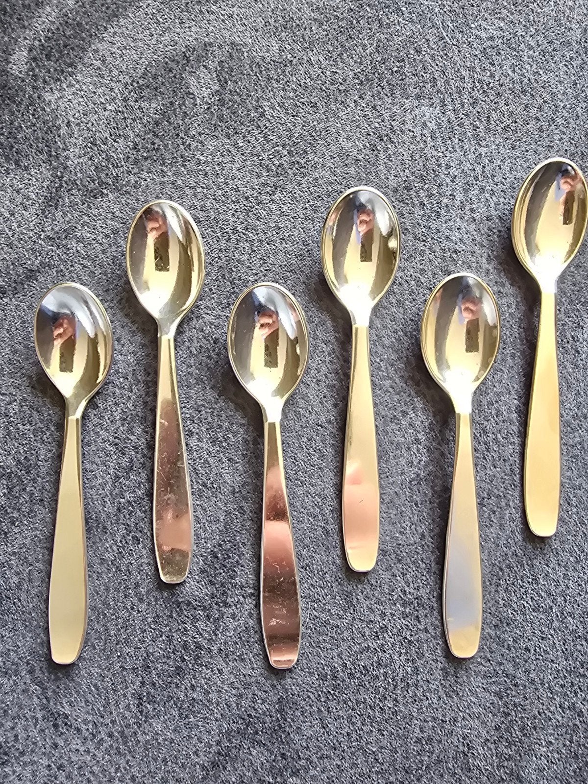 6 verzilverde (advokaat) lepeltjes, Ophalen of Verzenden