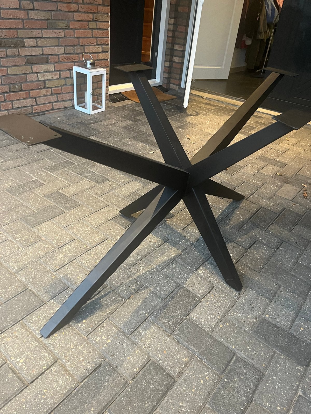 Design matrix tafelpoot zwart zaza woods, Ophalen, Tafelpoot, 100 tot 150 cm, Nieuw