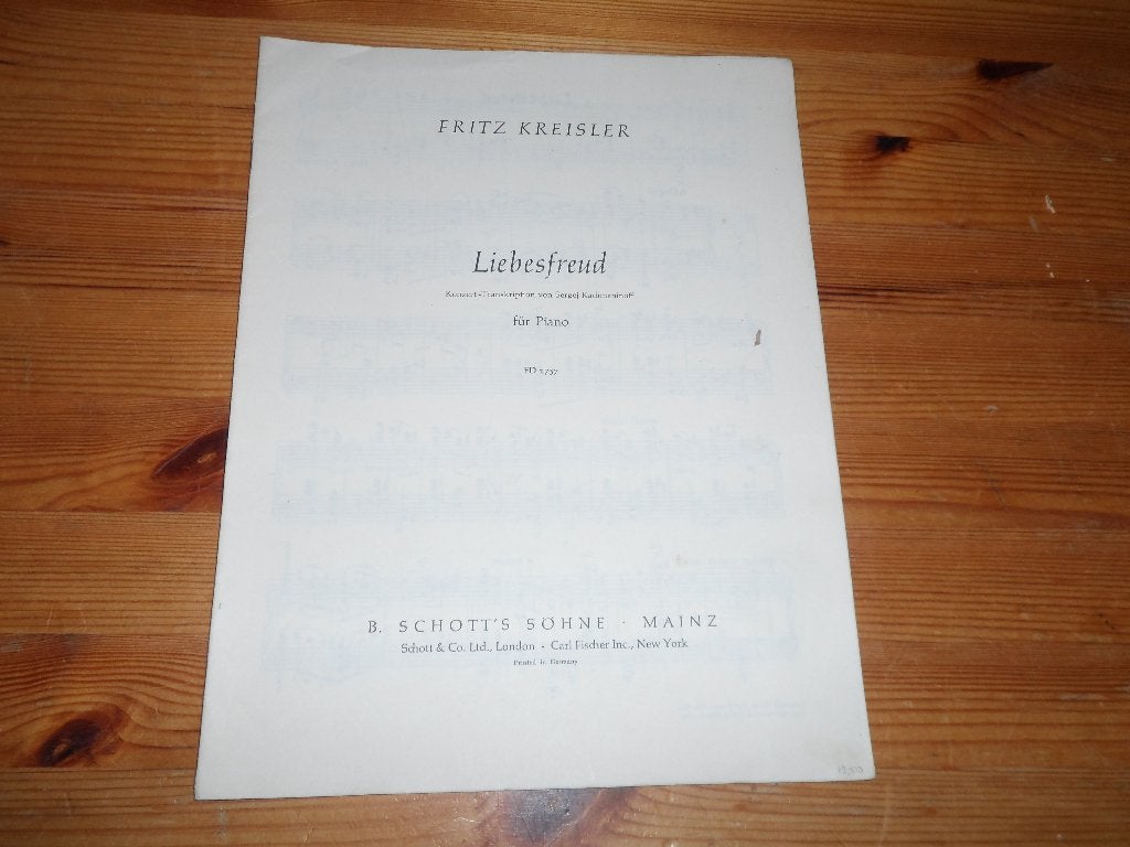 Fritz Kreisler, Gebruikt, Klassiek, Ophalen of Verzenden, Piano