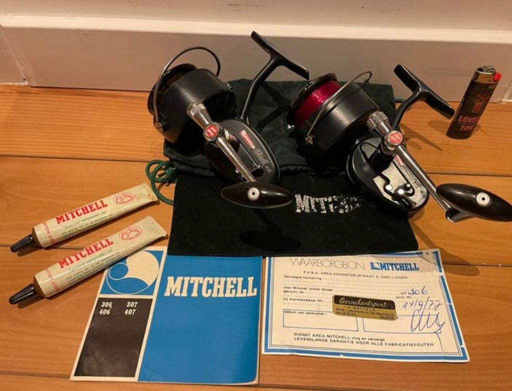 Mitchell 406 Special Highspeed molens 2 stuks!, Ophalen of Verzenden, Zo goed als nieuw, Molen