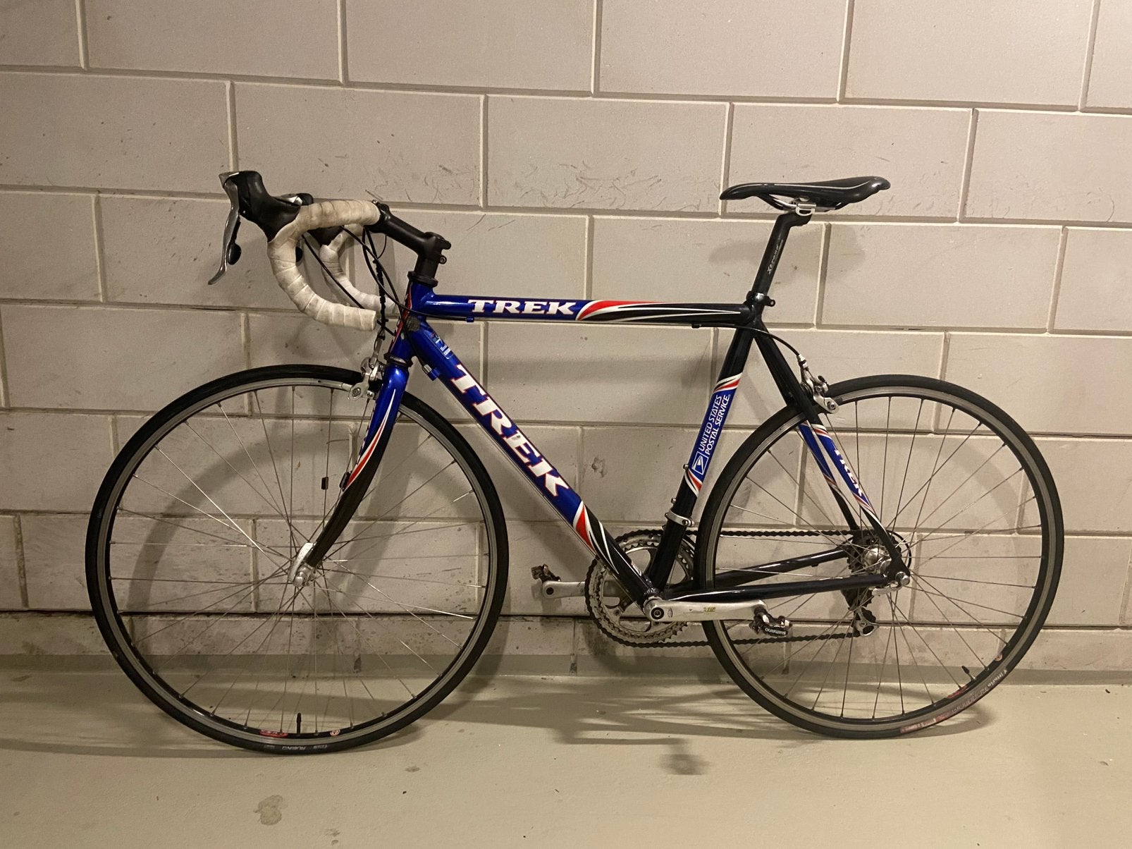 Trek United Postal aluminium racefiets maat 54, Fietsen en Brommers, Fietsen | Racefietsen, Gebruikt, Aluminium, Meer dan 20 versnellingen