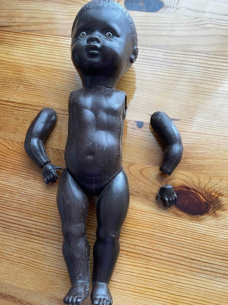 Oude pop, ca. 60 jaar - Poppendokter nodig, Verzamelen, Ophalen of Verzenden, Gebruikt, Pop