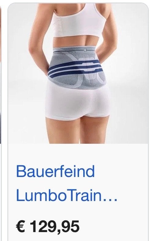 Rugbandage / rugbrace Bauerfeind maat 2, Ophalen of Verzenden, Nieuw