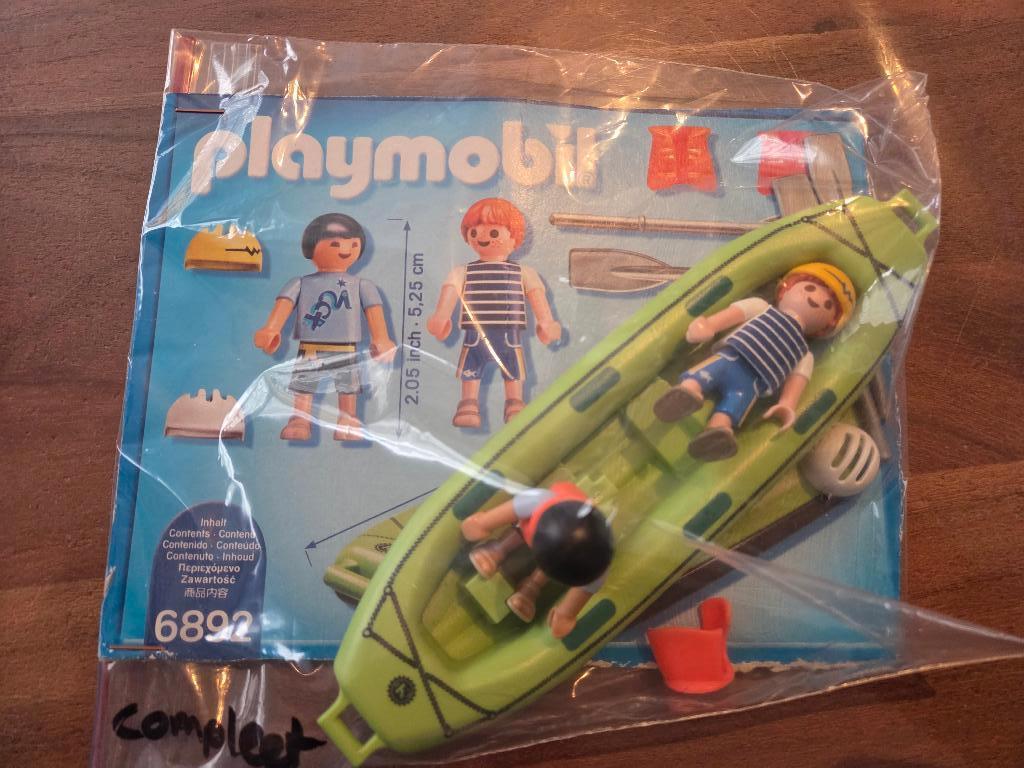 Playmobil nr 6892. Rafting boot met 2 poppetjes, Ophalen of Verzenden, Zo goed als nieuw, Complete set