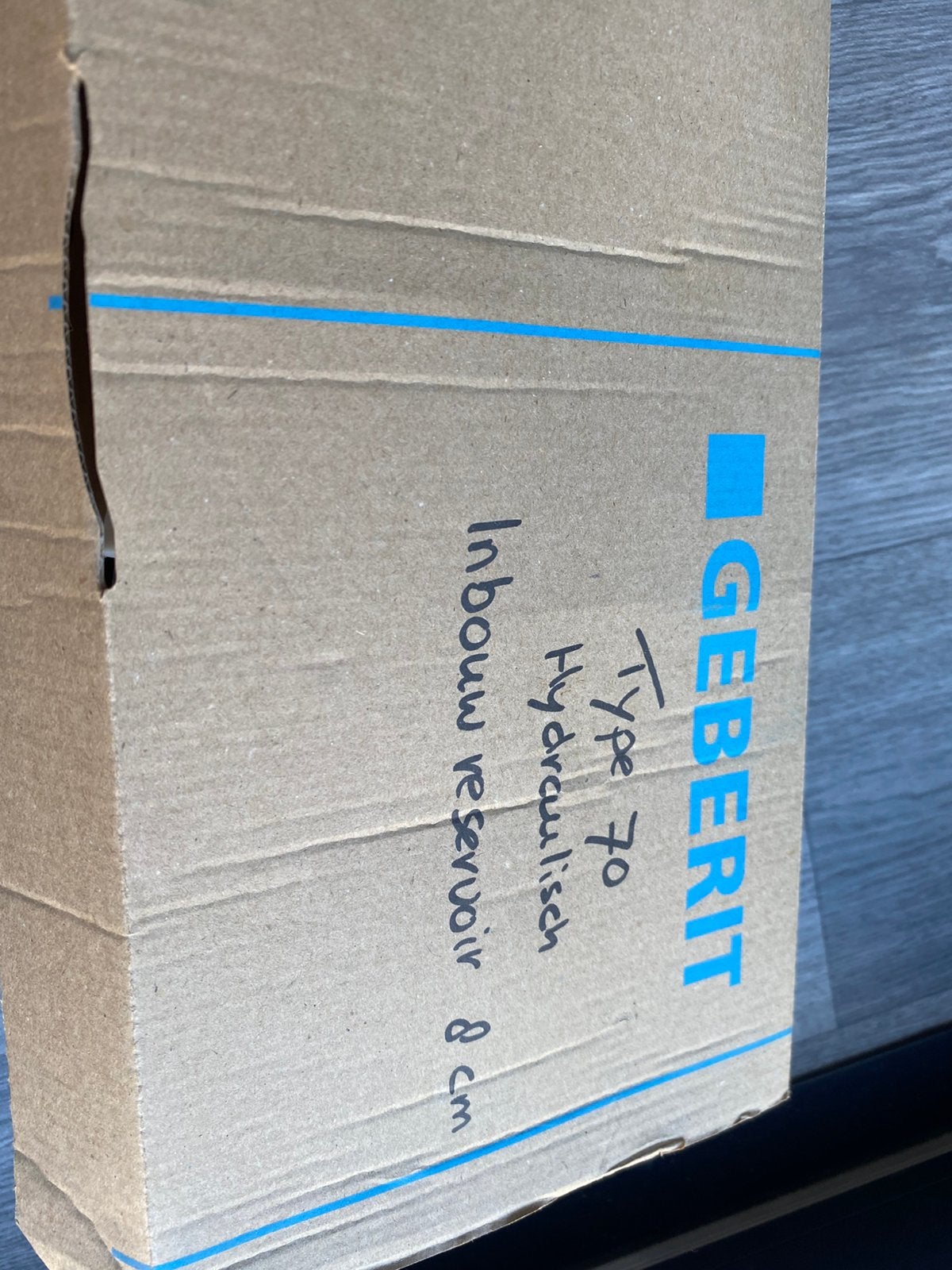 Geberit hydraulische doordrukknop, Ophalen of Verzenden, Nieuw, Glas, Toilet